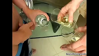 Kaleb Scott and Jeremiah Johnson blow and pee each other